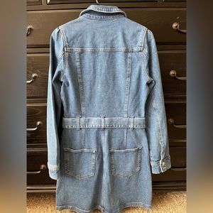 ~PAIGE, size 6, Mayslie denim long sleeve mini dress!